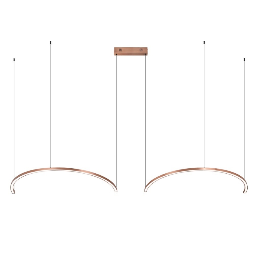 Immax NEO 07328L - LED-himmennettävä riippuvalaisin vaijerilla FINO LED/72W/230V 120 cm ruusukulta Tuya + kauko-ohjain