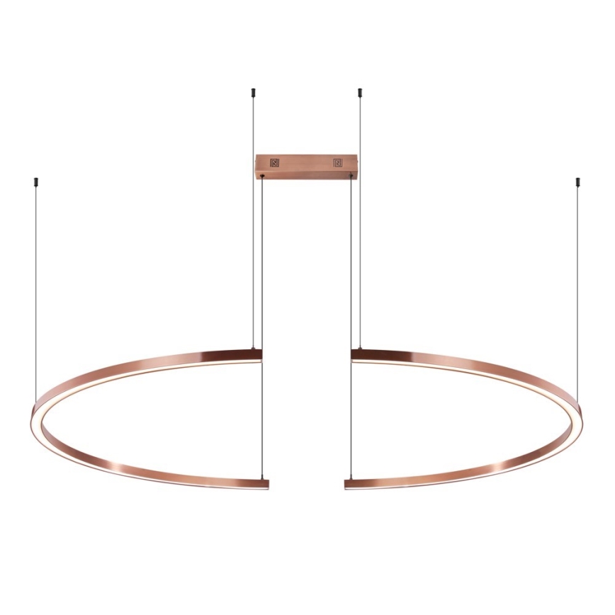 Immax NEO 07328L - LED-himmennettävä riippuvalaisin vaijerilla FINO LED/72W/230V 120 cm ruusukulta Tuya + kauko-ohjain