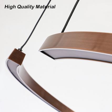 Immax NEO 07328L - LED-himmennettävä riippuvalaisin vaijerilla FINO LED/72W/230V 120 cm ruusukulta Tuya + kauko-ohjain