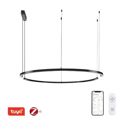 Immax NEO 07329L - LED himmennettävä riippuvalaisin vaijerilla FINO LED/72W/230V 120 cm musta Tuya + kaukosäädin