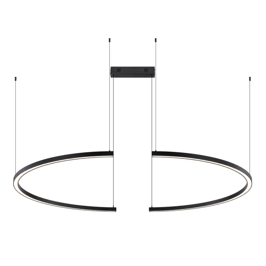 Immax NEO 07329L - LED himmennettävä riippuvalaisin vaijerilla FINO LED/72W/230V 120 cm musta Tuya + kaukosäädin
