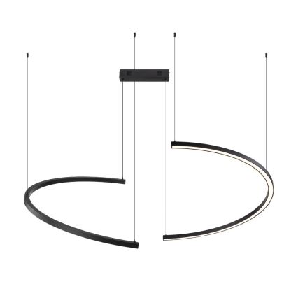 Immax NEO 07329L - LED himmennettävä riippuvalaisin vaijerilla FINO LED/72W/230V 120 cm musta Tuya + kaukosäädin