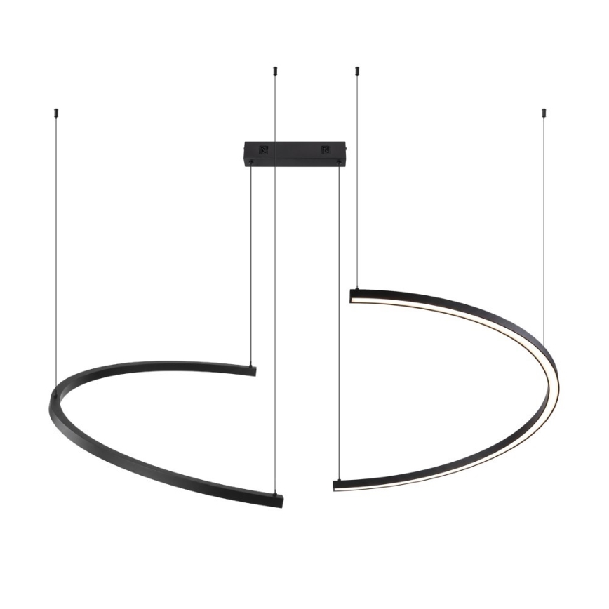 Immax NEO 07329L - LED himmennettävä riippuvalaisin vaijerilla FINO LED/72W/230V 120 cm musta Tuya + kaukosäädin