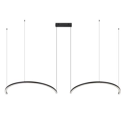 Immax NEO 07329L - LED himmennettävä riippuvalaisin vaijerilla FINO LED/72W/230V 120 cm musta Tuya + kaukosäädin