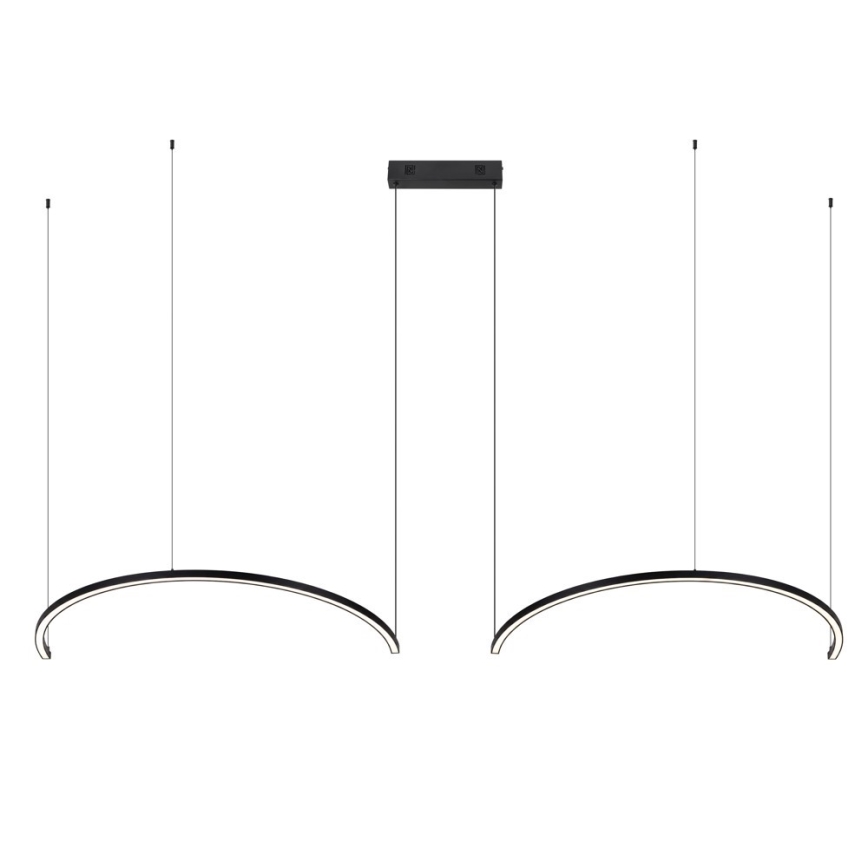 Immax NEO 07329L - LED himmennettävä riippuvalaisin vaijerilla FINO LED/72W/230V 120 cm musta Tuya + kaukosäädin