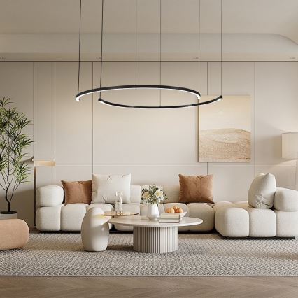Immax NEO 07329L - FINO himmennettävä LED-riippuvalaisin vaijerilla LED/72W/230V 120 cm Tuya musta + kaukosäädin