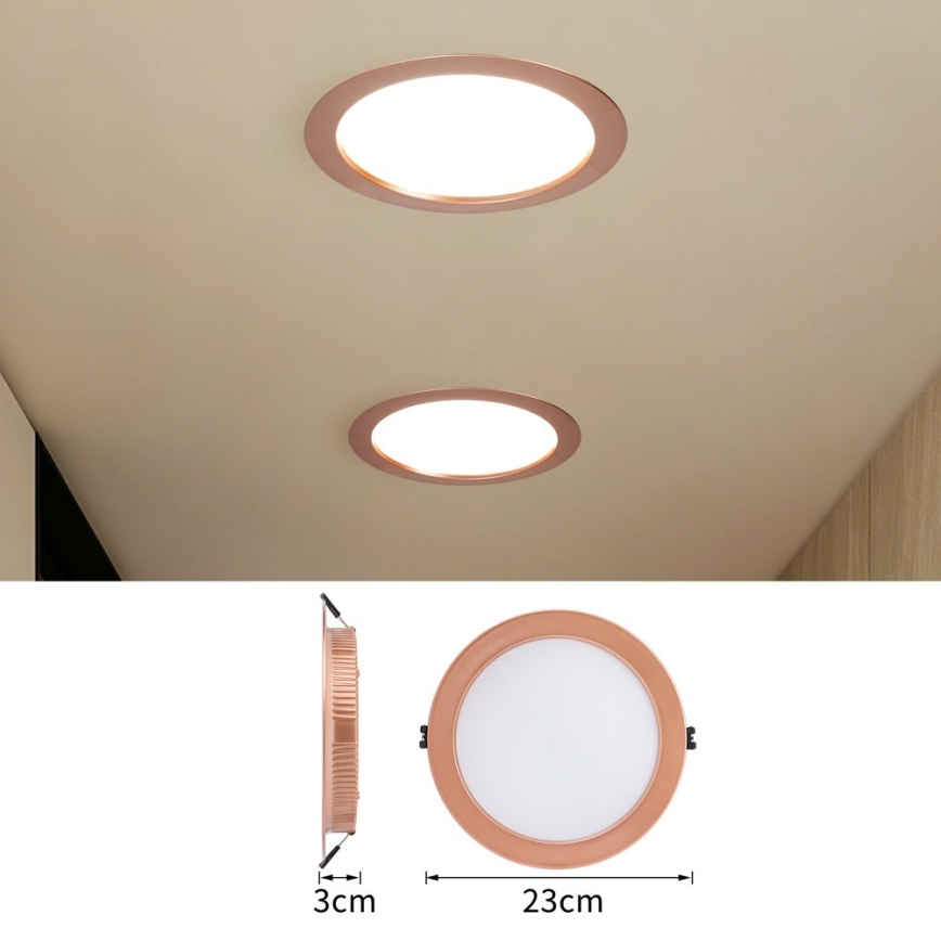 Immax NEO 07331L - Himennettävä LED-upotettava alasvalo DOWN LED/36W/230V Wi-Fi Tuya halkaisija 23 cm ruusukulta