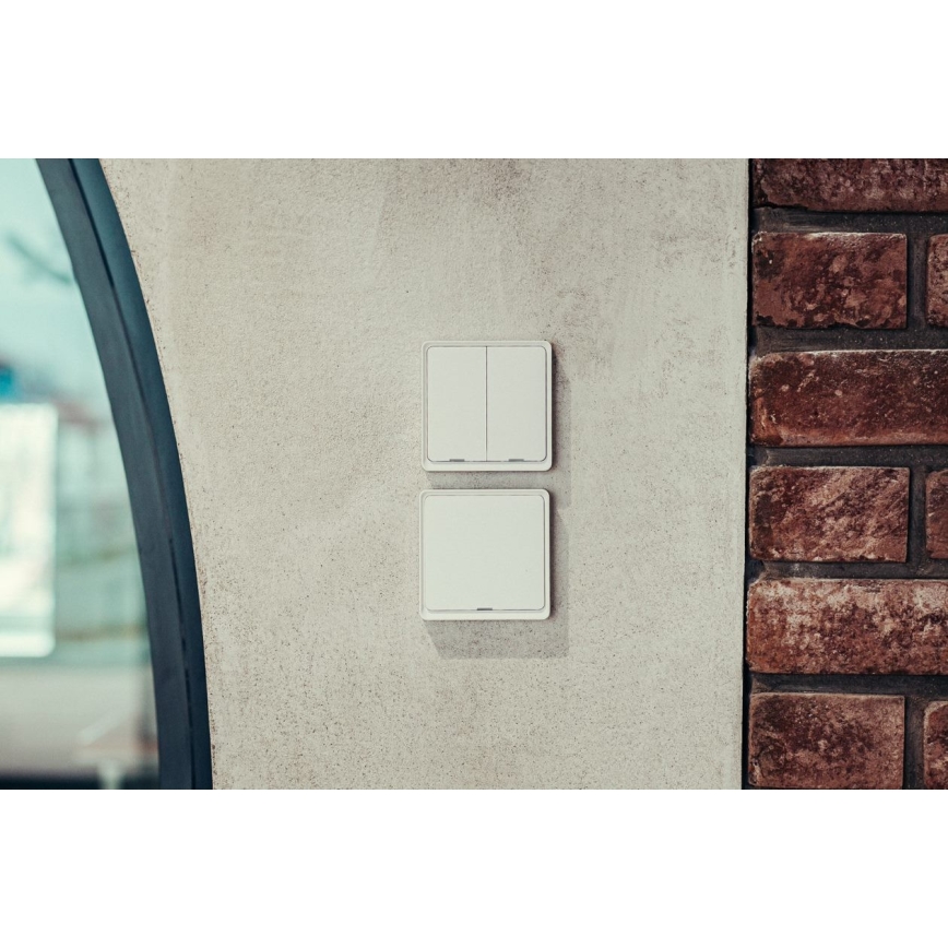 Immax NEO 07507L - Kytkin 2-painikkeinen SMART 1xCR2430 Zigbee 3.0 Tuya