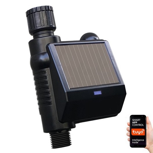 Immax NEO 07524L - Kastelupää aurinkopaneelilla 2xAA IP65 Tuya