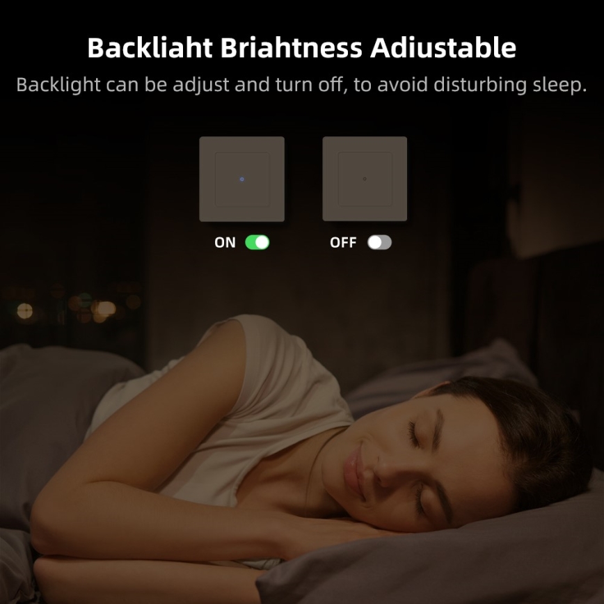 Immax NEO 07538L - 1-painikkeinen SMART-kytkin 230 V, Wi‑Fi (Tuya)