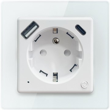 Immax NEO 07544L - Älypistorasia E 16A/230V + 1xUSB-A+1xUSB C PD 20W Tuya Wi-Fi