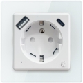 Immax NEO 07544L - Älypistorasia E-tyypin 16 A/230 V + 1× USB-A + 1× USB-C PD 20 W, Wi-Fi