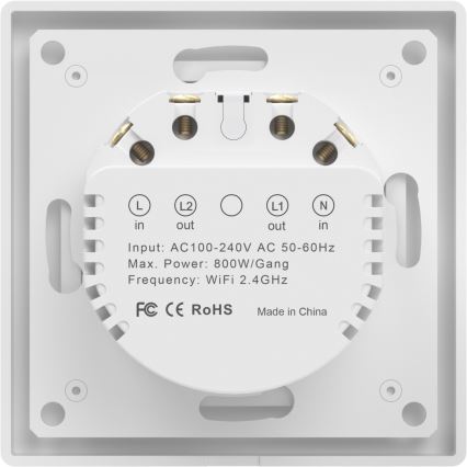 Immax NEO 07550L - 2-painikkeinen älykytkin 230V