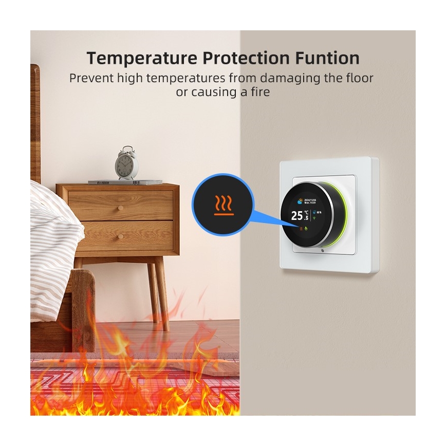 Immax NEO 07555L - SMART-termostaatti sähköiseen lattialämmitykseen 230V/16A
