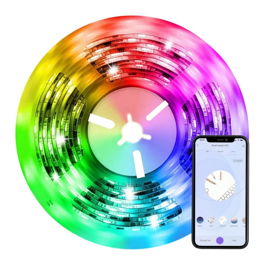 Immax NEO 07725L - LED RGB+CCT Himmennettävä NEO LITE LED-nauha ulkokäyttöön / 24W / 230V 5 m IP67 Wi-Fi Tuya