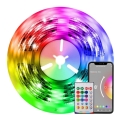 Immax NEO 07726L - LED RGB+CCT himmennettävä nauha NEO LITE LED/24W/230V 5 m IP65 MUSIC Wi-Fi Tuya + kaukosäädin