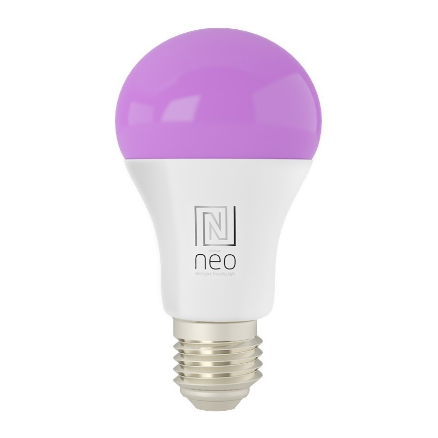Immax NEO 07733L - LED RGB+CCT Himmennettävä lamppu NEO LITE E27/11W/230V 2700 - 6500K Wi-Fi Tuya