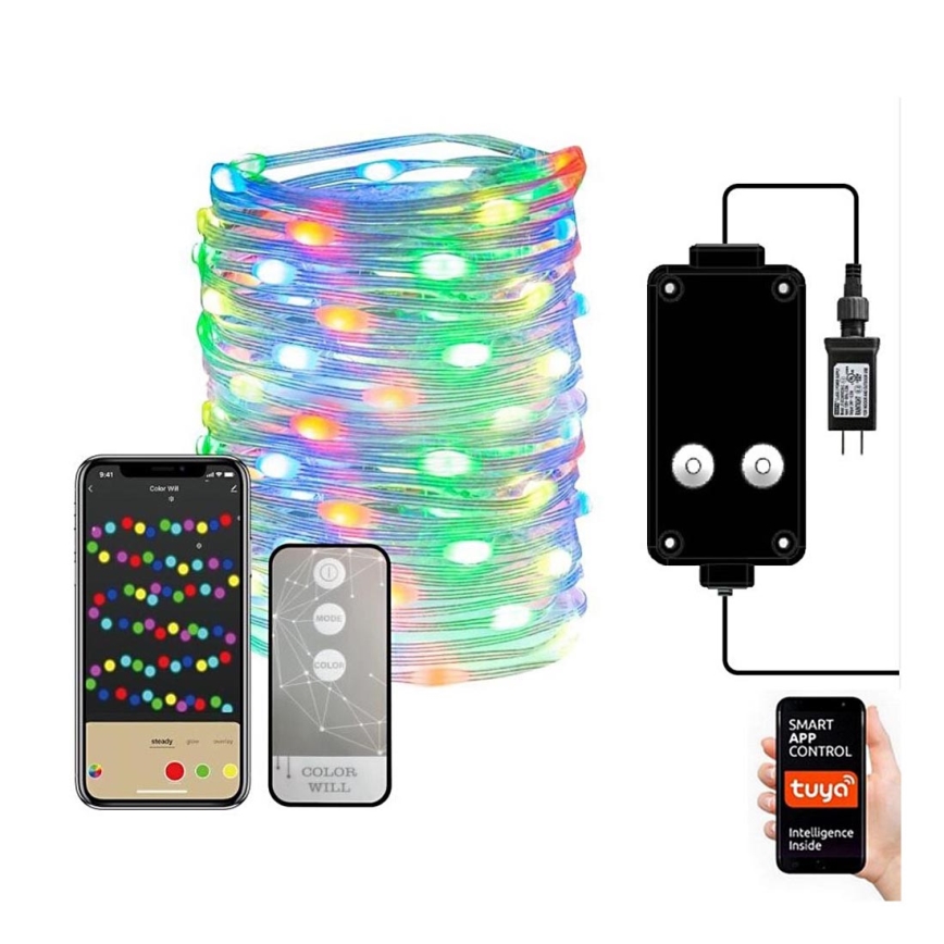 Immax NEO 07736L - LED RGB himmennettävä ulkokäyttöön tarkoitettu nauha NEO LITE LED/8,4W/230V 16 m IP44 Wi-Fi Tuya