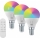 Immax NEO 07745CDO - 3 kpl LED RGB+CCT himmennettäviä E14/6W/230V lamppuja, Tuya Wi-Fi + kaukosäädin
