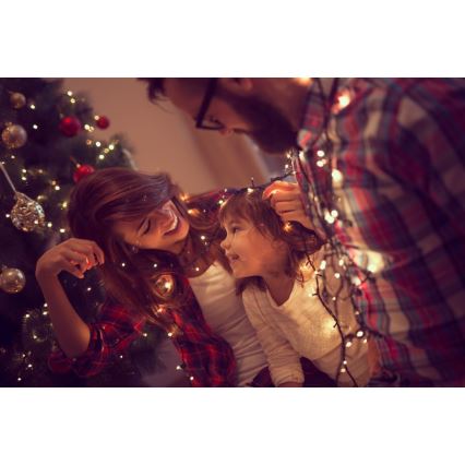 Immax NEO 07749L - LED-säädettävä ulkoketju NEO LITE 200xLED/8 toimintoa 23m 2700-6500K IP44 Wi-Fi Tuya