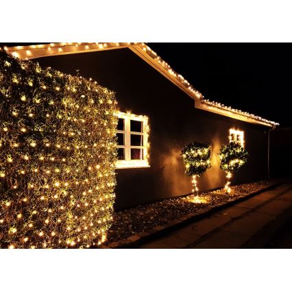 Immax NEO 07755L - LED-himmennettävä ulkovaloketju NEO LITE 400xLED/8 toimintoa 43m IP44 Wi-Fi Tuya lämmin valkoinen