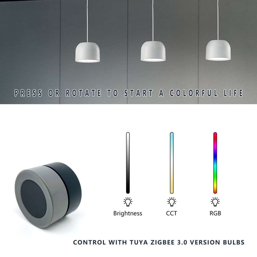 Immax NEO 07768L - Älykäs pyörivä himmennin 1xCR2032 Tuya