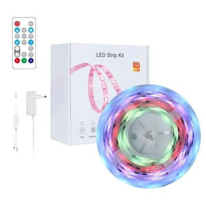 Immax NEO 07791L - LED RGB Himmennettävä nauha NEO LITE LED/18W/230V 5m IP65 MUSIC Wi-FI Tuya + kauko-ohjaus