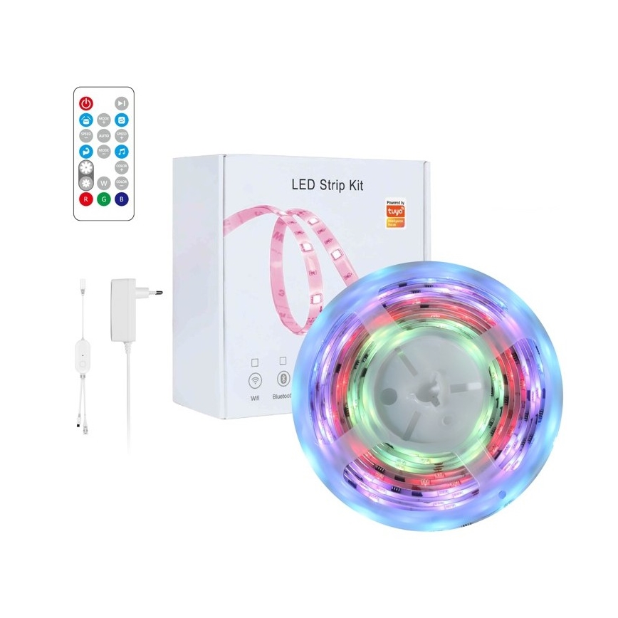 Immax NEO 07791L - LED RGB Himmennettävä nauha NEO LITE LED/18W/230V 5m IP65 MUSIC Wi-FI Tuya + kauko-ohjaus