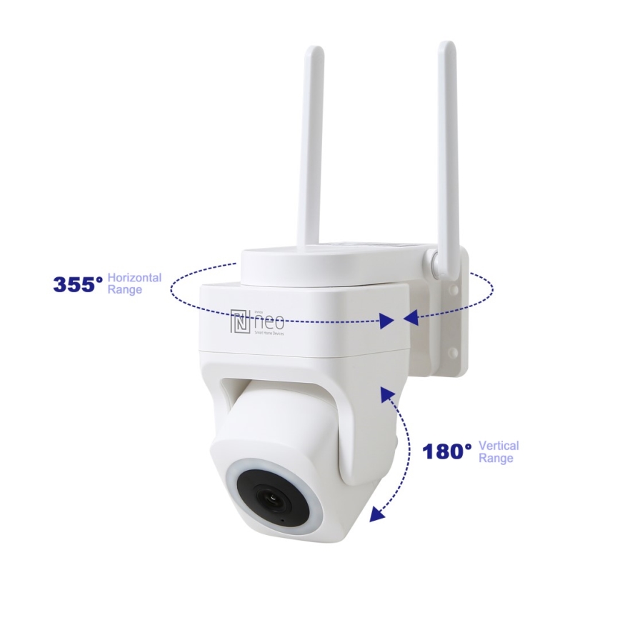 Immax NEO 07793L - Älykäs ulkokamera CUBE 4MP -anturilla 5V IP65 Wi-Fi Tuya