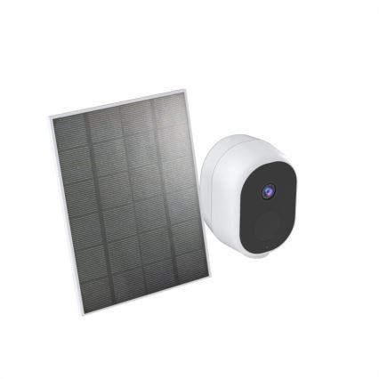 Immax NEO 07802L - Älykäs ulkokäyttöön tarkoitettu aurinkokamera BARREL-anturin kanssa 5000 mAh Wi-Fi Tuya IP65