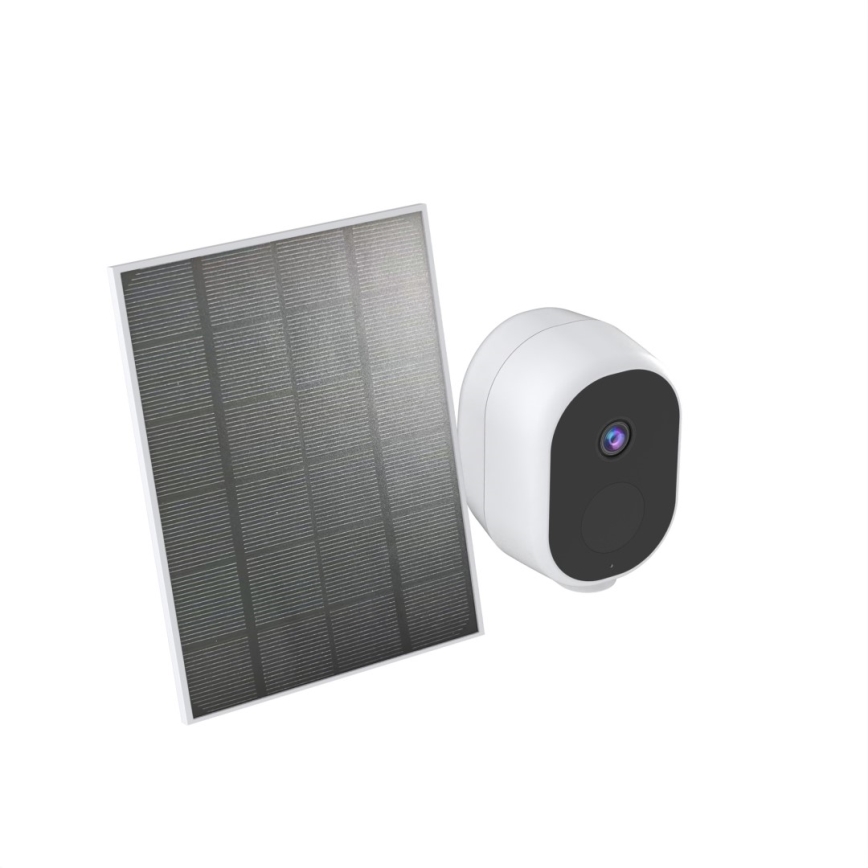 Immax NEO 07802L - Älykäs ulkokäyttöön tarkoitettu aurinkokamera BARREL-anturin kanssa 5000 mAh Wi-Fi Tuya IP65