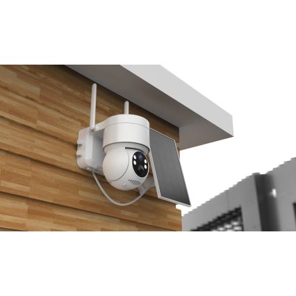 Immax NEO 07803L - Älykäs ulkokäyttöön tarkoitettu aurinkokamera SENTRY-anturin kanssa 6000 mAh Wi-Fi Tuya IP65