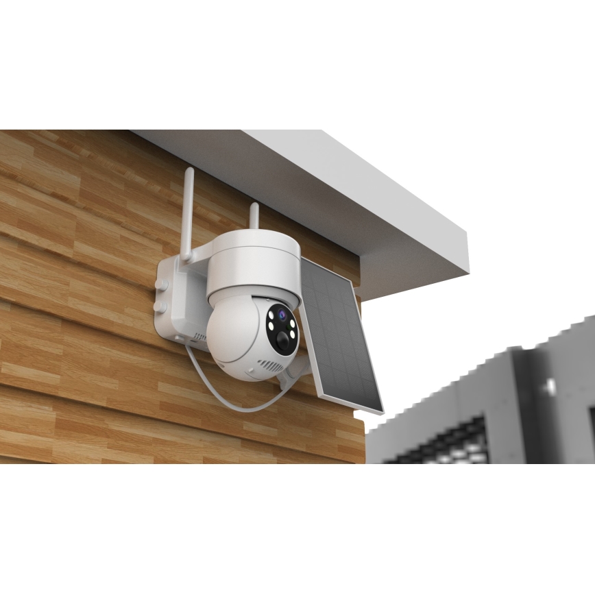 Immax NEO 07803L - Älykäs ulkokäyttöön tarkoitettu aurinkokamera SENTRY-anturin kanssa 6000 mAh Wi-Fi Tuya IP65