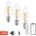 Immax NEO 07807CDO - 3 kpl:n setti, himmennettävät LED CCT -lamput E14/4W/230V, Wi-Fi + kaukosäädin