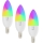 Immax NEO 07808C - 3 kpl setti LED RGB+CCT himmennettäviä polttimoita E14/4,8W/230V