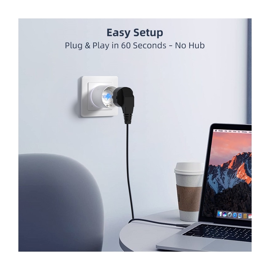 Immax NEO 07812L - Älykäs pistorasia E 3500W Wi-Fi