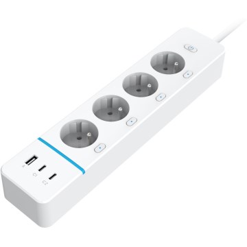 Immax NEO 07821L - Älykäs jatkojohto NEO LITE 4AC+1xUSB+2xUSB-C Tuya Wi-Fi