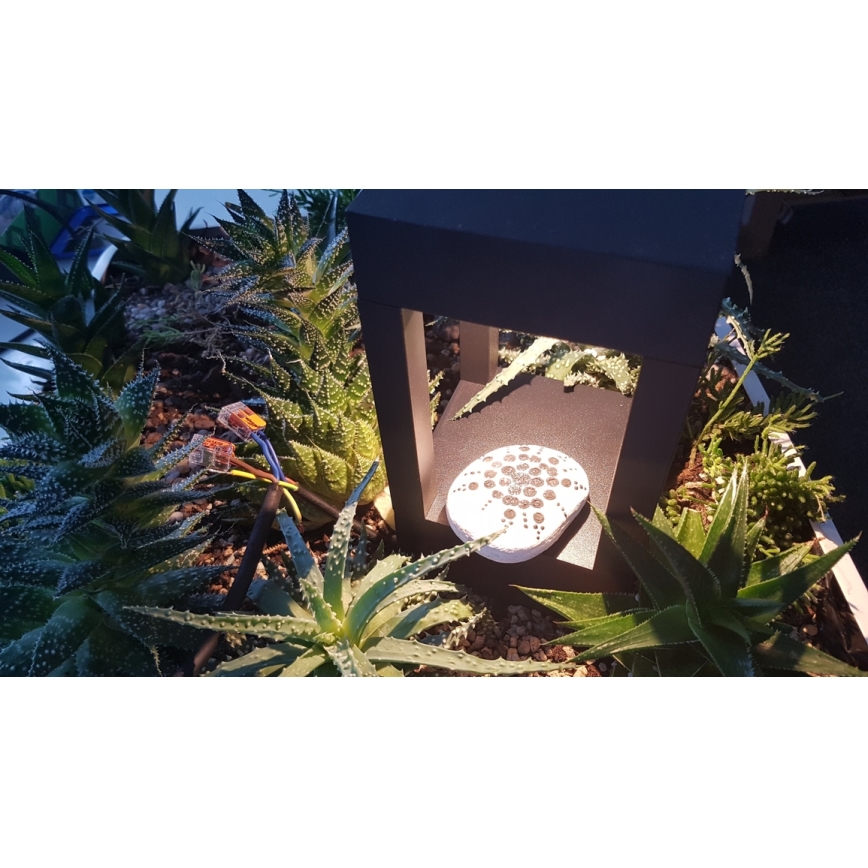 Immax NEO 07902L - LED RGB+CCT Himmennettävä ulko lamppu NEO LITE CUBE LED/10W/230V 2700-6500K IP67 Wi-Fi Tuya musta