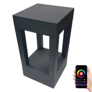 Immax NEO 07902L - LED RGB+CCT Himmennettävä ulko lamppu NEO LITE CUBE LED/10W/230V 2700-6500K IP67 Wi-Fi Tuya musta