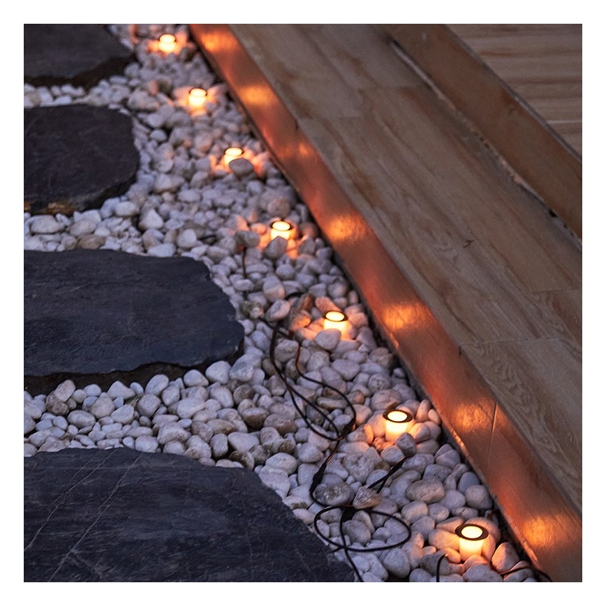 Immax NEO 07905L - LED RGB himmennettävä aurinkovalaisin ESTRELAS 8xLED/0,25W/5V IP65 Tuya 2200 mAh