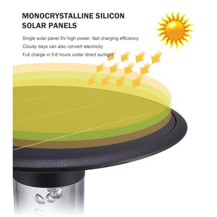 Immax NEO 07908L - LED RGB+CW/W himmennettävä aurinkokäyttöinen lamppu LED/2W/5V IP54 Tuya 4000 mAh