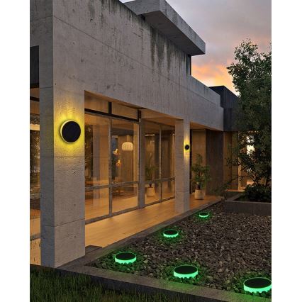 Immax NEO 07910L - LED RGB himmennettävä aurinkokäyttöinen valaisin sensorilla NEO LITE LED/1W/5V pyöreä IP54 Tuya 1300 mAh