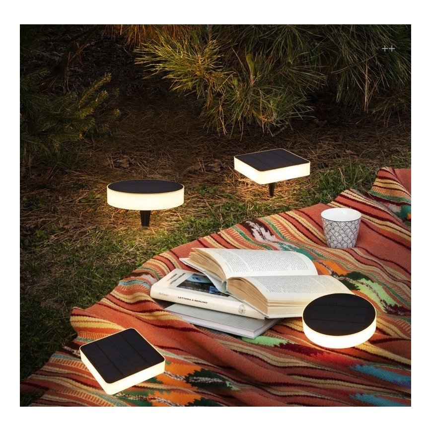 Immax NEO 07911L - LED RGB himmennettävä aurinkovalaisin sensorilla NEO LITE LED/1W/5V kulmikas IP54 Tuya 1300 mAh