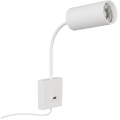 Immax NEO 08296L - PUNTO seinävalaisin USB-liitännällä, 1xGU10/9W/230V, valkoinen