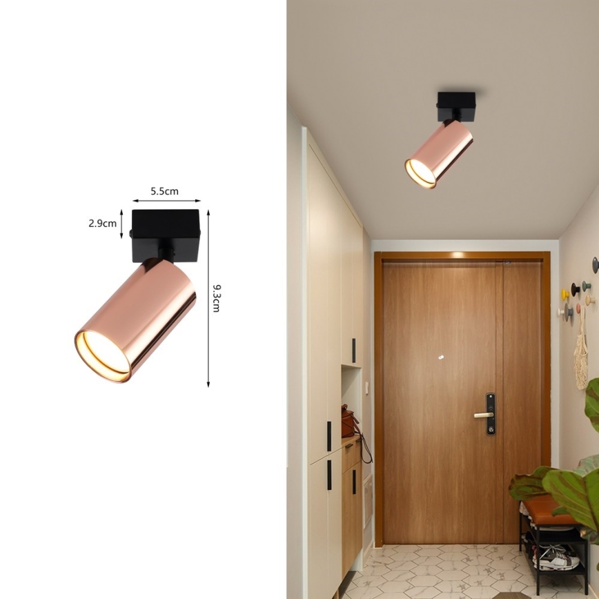 Immax NEO 08301L - Kohdevalaisin PUNTO 1xGU10/9W/230V ruusukulta