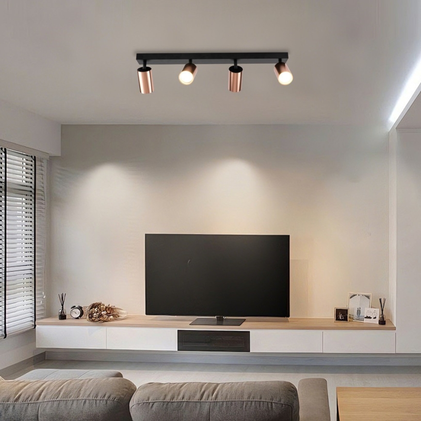 Immax NEO 08303L - Kohdevalaisin PUNTO 4xGU10/9W/230V ruusukulta