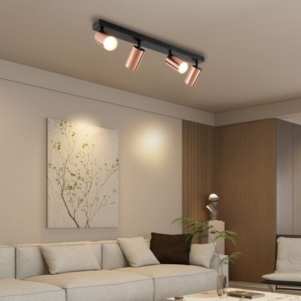 Immax NEO 08303L - Kohdevalaisin PUNTO 4xGU10/9W/230V ruusukulta