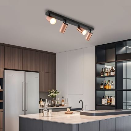Immax NEO 08303L - Kohdevalaisin PUNTO 4xGU10/9W/230V ruusukulta