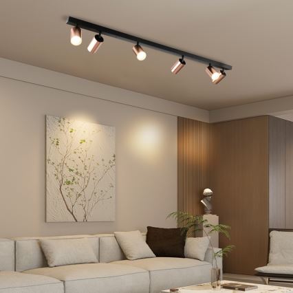 Immax NEO 08305L - Kohdevalaisin PUNTO 6xGU10/9W/230V ruusukulta