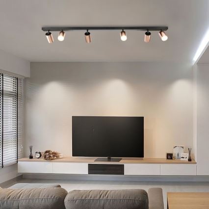 Immax NEO 08305L - Kohdevalaisin PUNTO 6xGU10/9W/230V ruusukulta